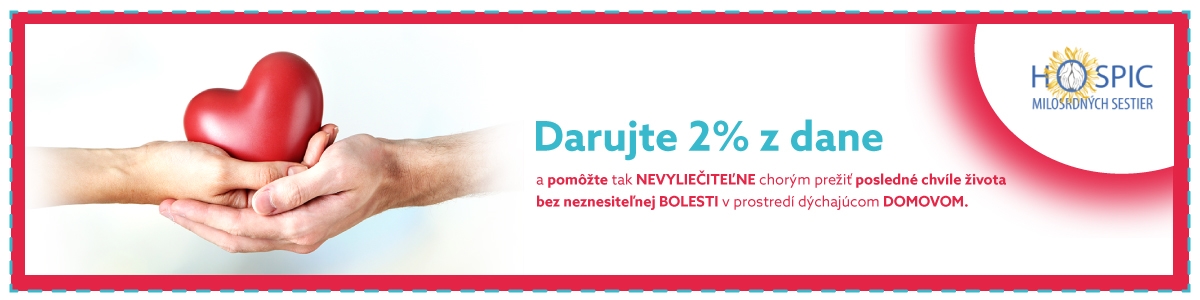 Darujte nám, prosíme, 2% z dane