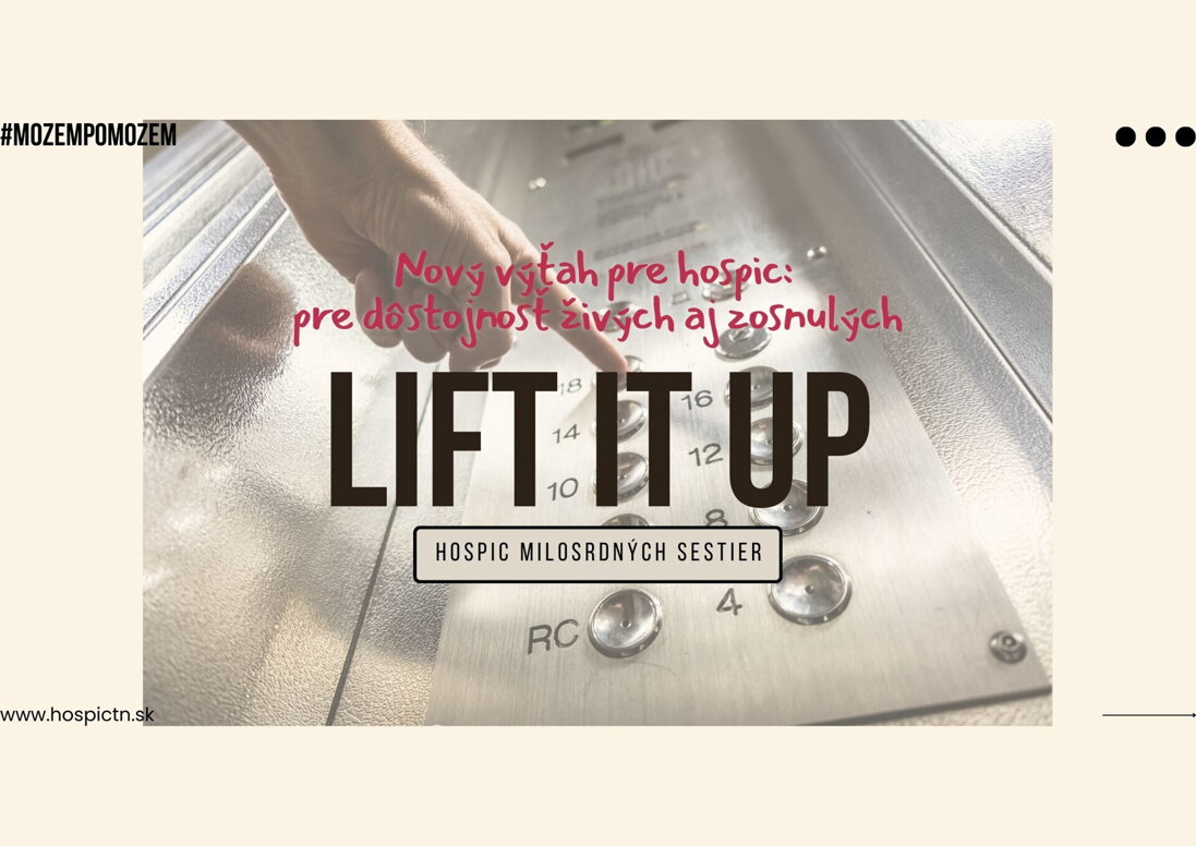 Nový výťah pre hospic: pre dôstojnosť živých aj zosnulých