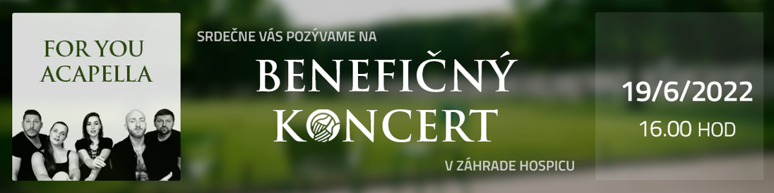 Benefičný koncert v záhrade hospicu