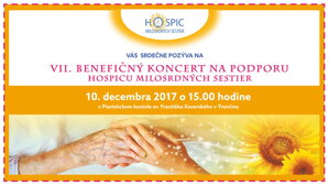 POZVÁNKA  na VII. benefičný koncert na podporu Hospicu Milosrdných sestier v Trenčíne