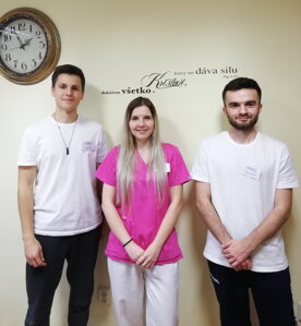 Daniel a Ján - študenti psychológie na stáži v hospici
