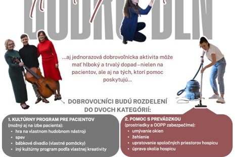 Dobro deň v hospici: Mladí pre dobro!