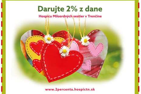 DARUJTE nám, prosíme, VAŠE 2 % z dane